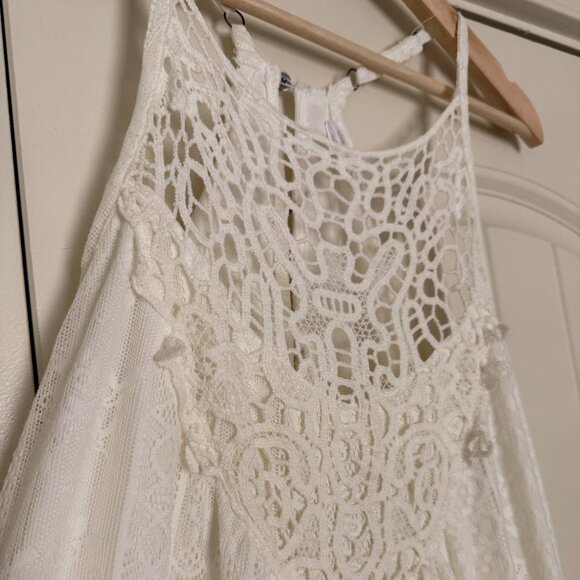 Xhilaration Women's Sun Dress Lace Overlay Crochet, Size XXL - Picture 1 of 8